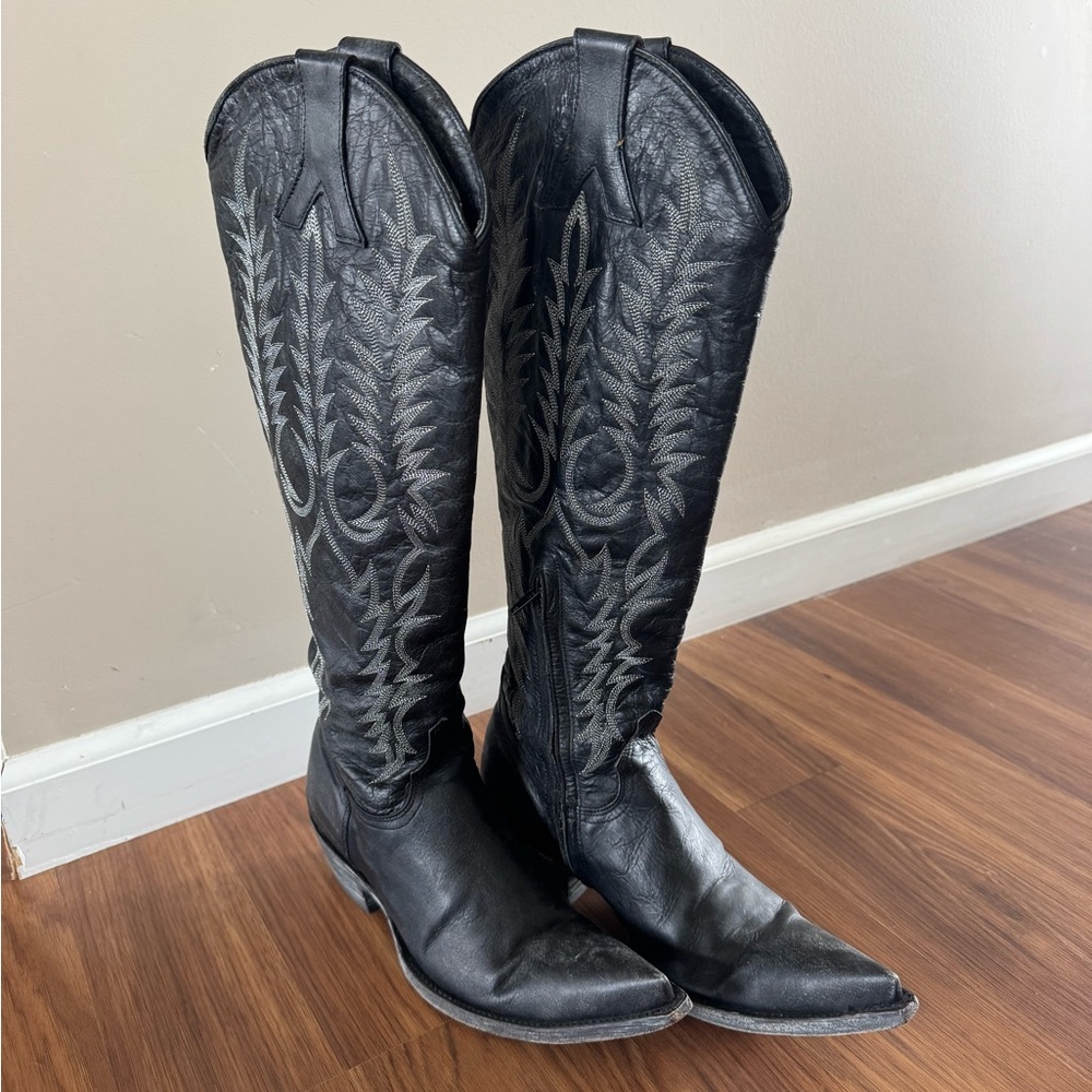 Black and Silver Women's Old Gringo Boots